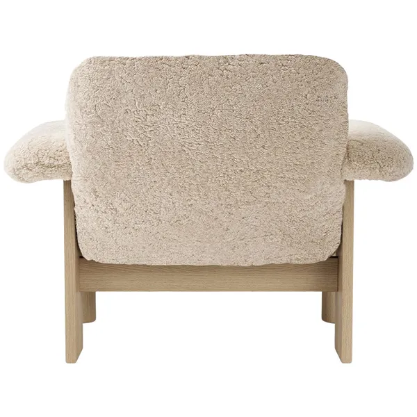 Brasilia Lenestol Lav Rygg Eik / Sheepskin Nature