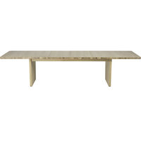 Vaud Spisebord 90x220/320 cm Lys Lakeret Eg