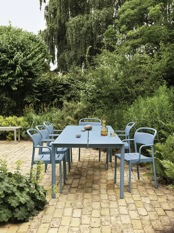 Linear Bord Stål 90x220 cm Pale Blue