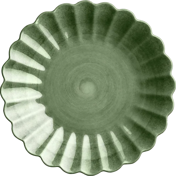 Oyster Tallrik 20 cm Skogsgrön