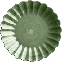Oyster Tallrik 20 cm Skogsgrön