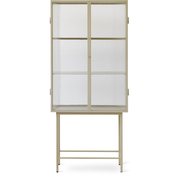 Haze Vitrineskab Kruset Glas 155x70 cm Cashmere