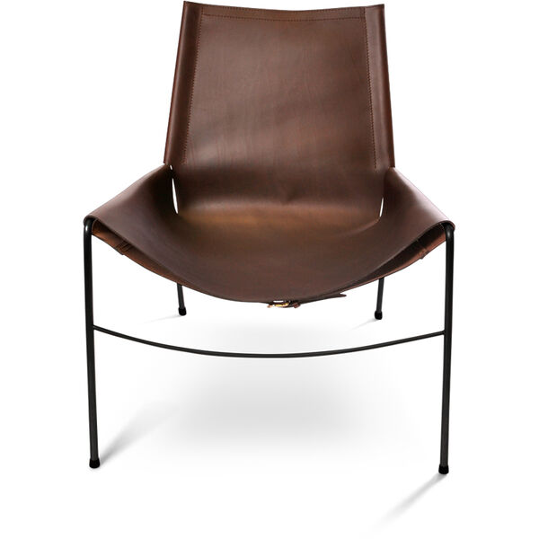 November Chair Sort Ramme Skinn/Mocca