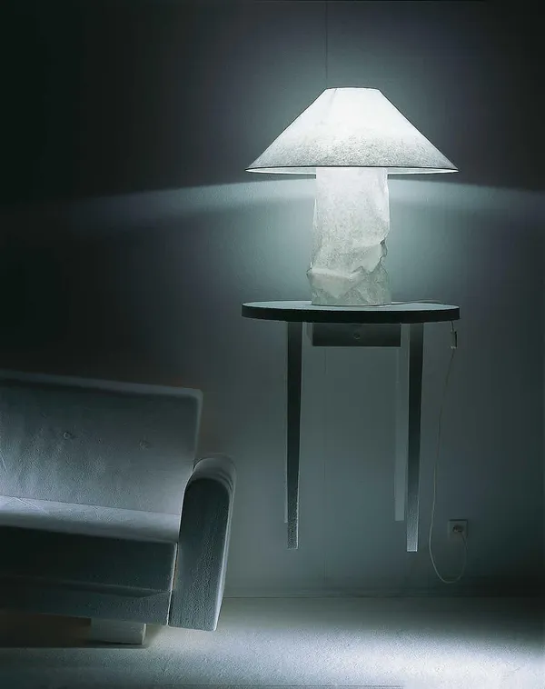 Lampampe Bordlampe Hvid