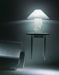 Lampampe Bordlampe Hvid