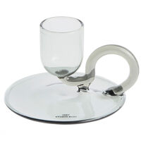 Tiny Candleholder Curved Grey