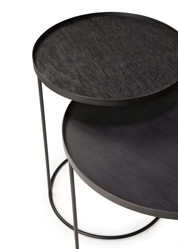 Round Brettbord Rund Sett S/L Svart