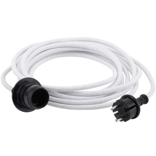 Kabelsæt Tekstil E27 Outdoor Hvidt