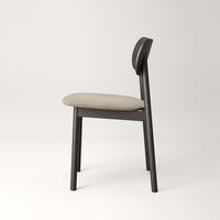 Elephant Stol Mörk Ek / Beige Sammet