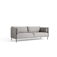 Silhouette 3-Sits Soffa Ruskin 33/Svart Passpoal/Stål
