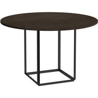 Florence Matbord 120 cm Rökt Ek / Svart