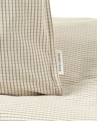 Sengesett 150x210 cm Creme Black Plaid