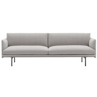 Outline Soffa 3-Sits Svart Aluminium / Clay 12
