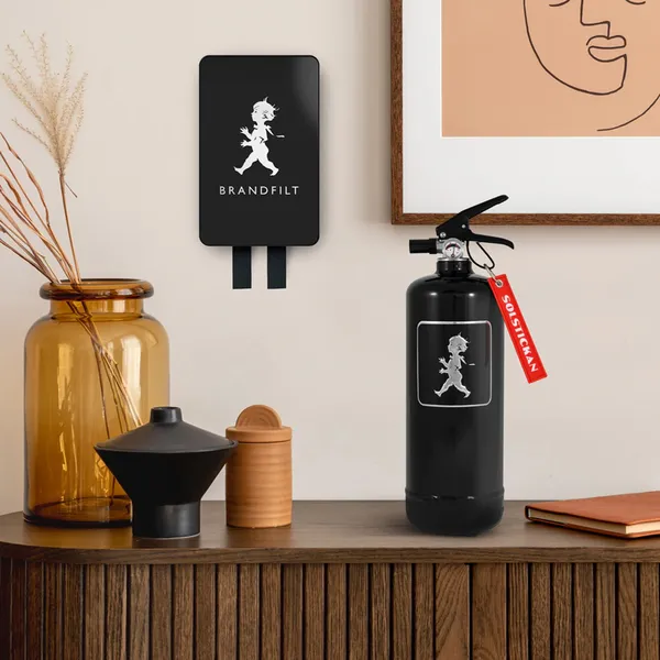 Brandfilt Design Svart