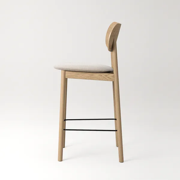 Elephant Barstol Naturlig Ek / Beige breeze