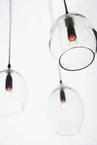 Unika loftslampe stor Klar
