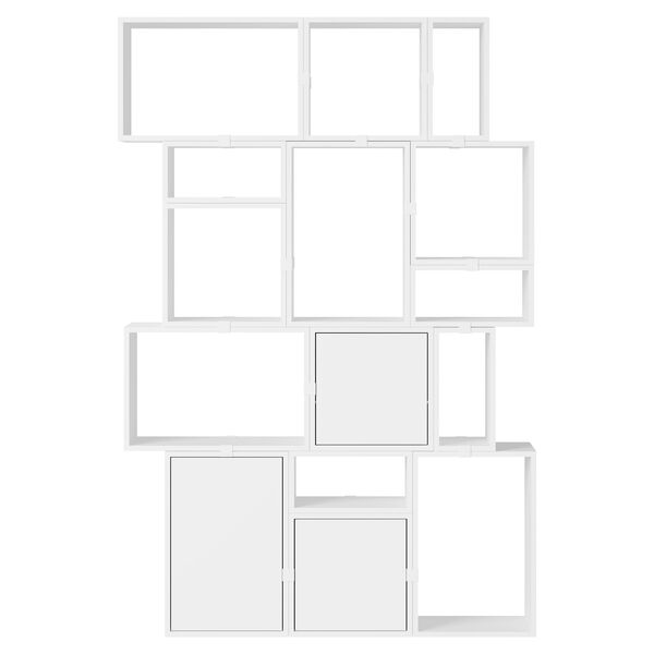 Stacked Configuration 2 Bokhylla Vit