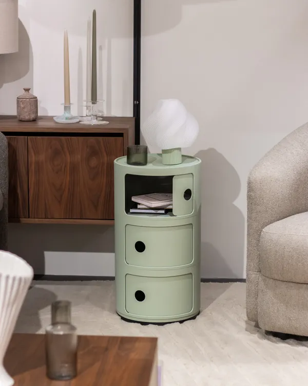 Componibili Recycled Oppbevaring med 3 Rom Matt Green