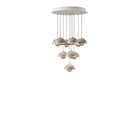 Flowerpot VP10 Lysekrone 10 Stk Ø53 Grå Beige