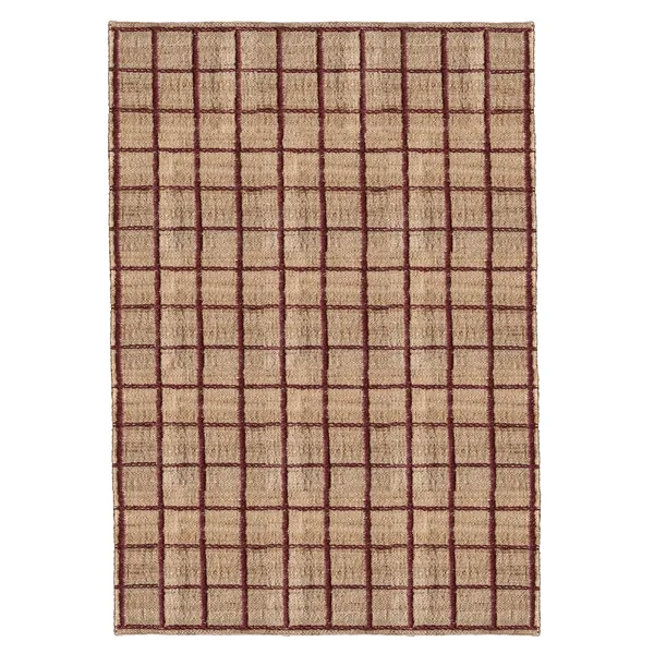 Strata Juteteppe 250x350 cm Vinrød