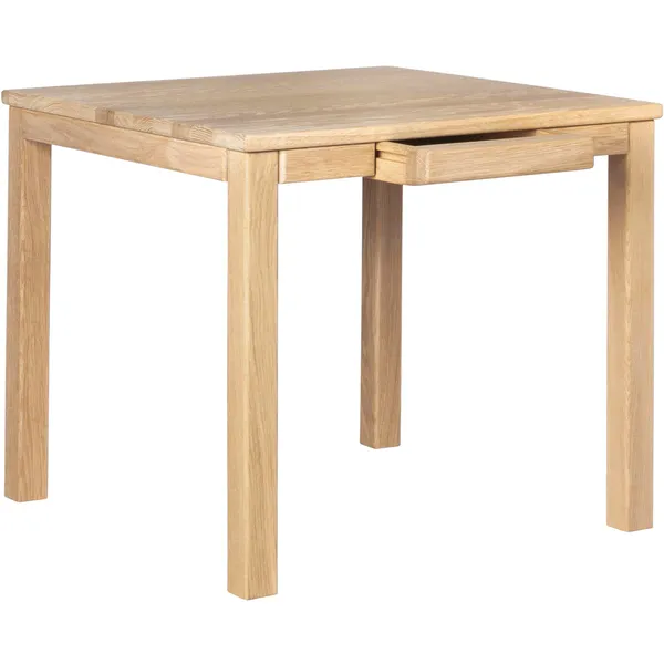 Klassik 2B Sidebord med Skuffe 60x60 cm Olieret Egetræ