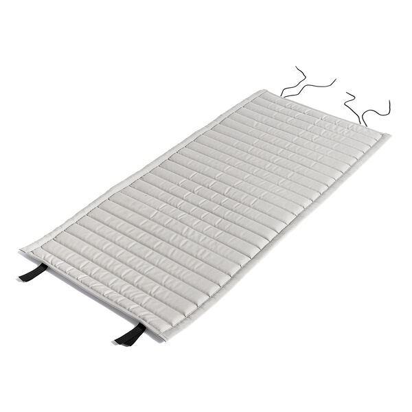Palissade Dyna Quiltad Loungestol Låg Sky Grey