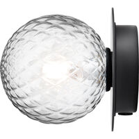 Liila 1 Vegg-/Taklampe 140 mm Sort / Klar