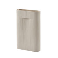 Ridge Vase 48 cm Beige