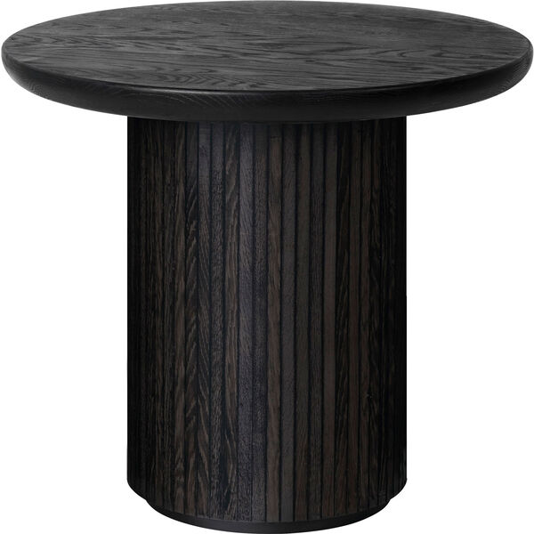 Moon Loungebord Runt Ø60 x H55 cm Brunsvart Ekfanér