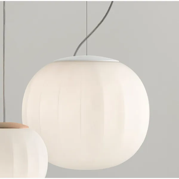 Lita Pendant Pendel 42 cm Vit / Opalglas