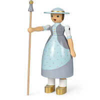 Shepherdess Træfigur Lyseblå