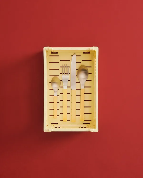 Colour Crate Medium Förvaring Light Yellow