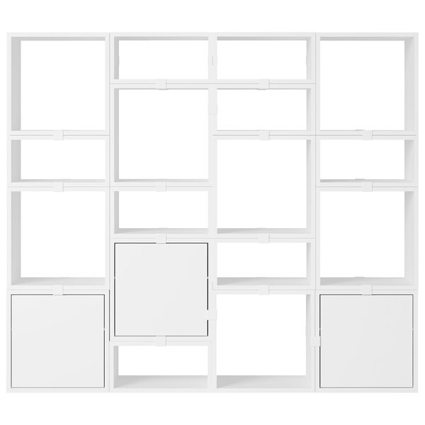 Stacked Configuration 4 Bokhylla Vit