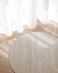Soho Dining Table Ø80 cm Travertine