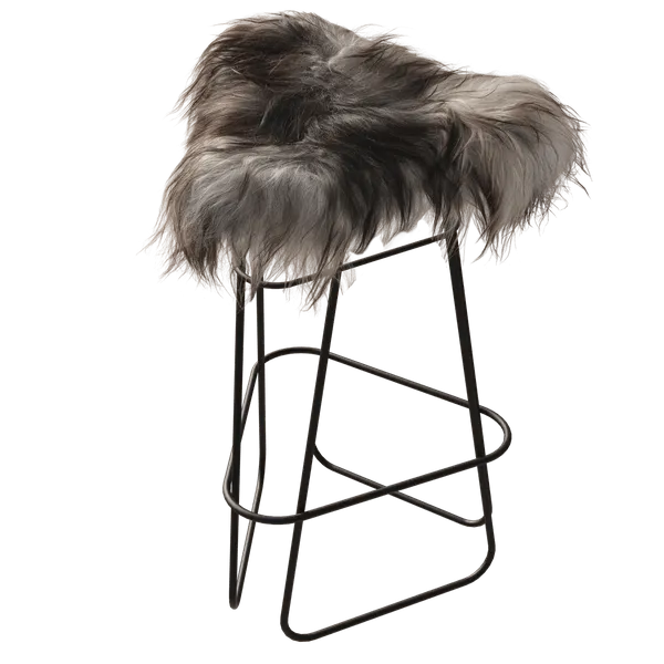 Iceland Barstol 65 cm Sort / Wild Grey