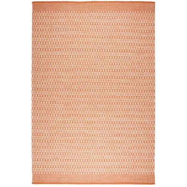 Mahi Uldgulvtæppe Offwhite / Orange 170x240 cm