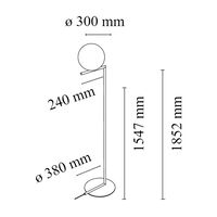 IC Lights F2 Gulvlampe Sort