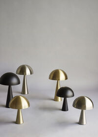 Mush Mini Bordlampe Nikkel