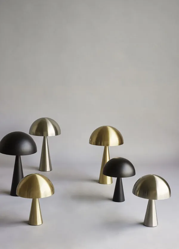 Mush Mini Bordlampe Nikkel