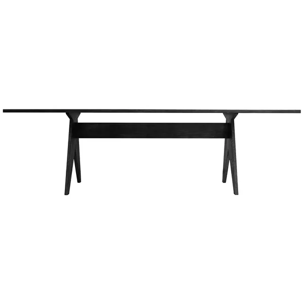 Pose Matbord 90x200 cm Svart Ek