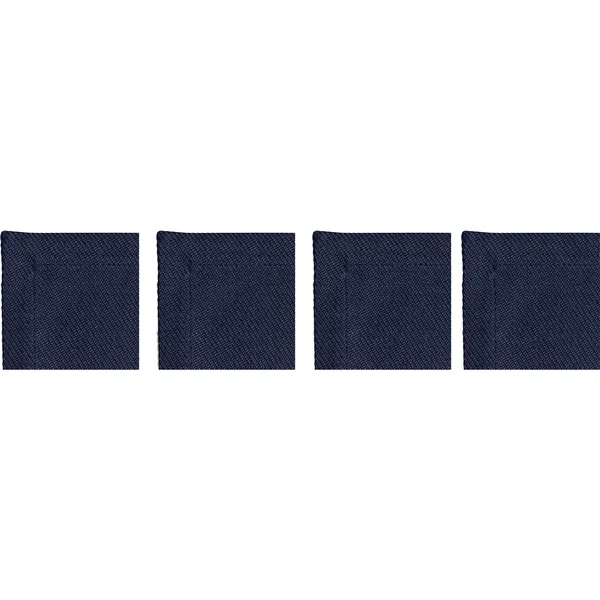Plain Glasunderlägg 10x10 cm 4-pack Marinblå