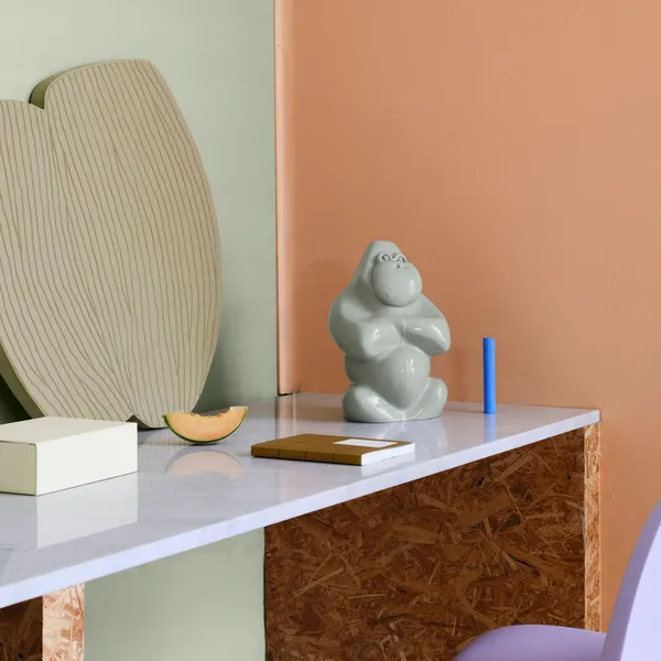 My Wide Life Skulptur Gabba Gabba Hey Lys Beige