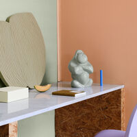 My Wide Life Skulptur Gabba Gabba Hey Lys Beige