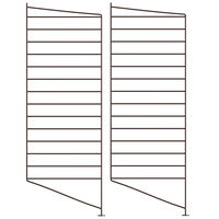 String Gavler Gulv 30x85 cm 2-pk Mørkebrun