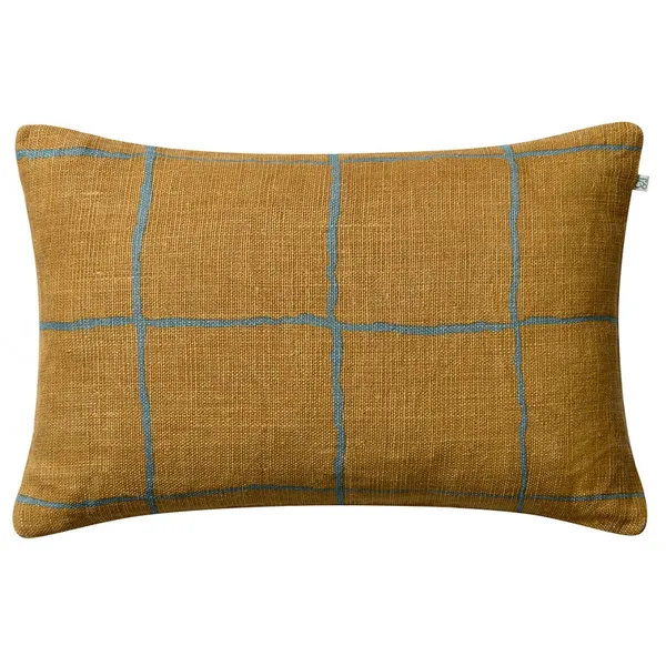 Chakra Kuddfodral 40x60 cm Khaki / Heaven Blue
