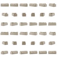 Le Grand Air 3-Seter Sofa Lin Gentle Ribbon