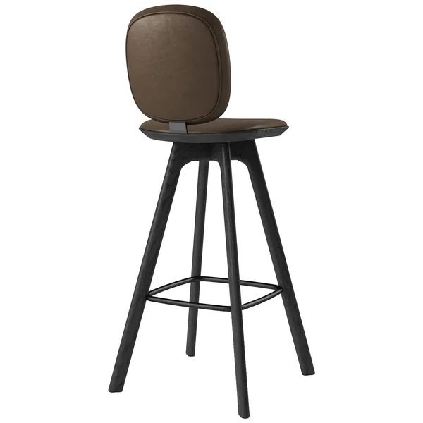 Pauline Comfort Baarituoli 75 cm Mustalakattu Tammi / Nahka Cinnamon