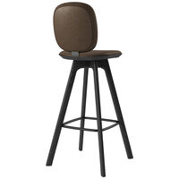 Pauline Comfort Baarituoli 75 cm Mustalakattu Tammi / Nahka Cinnamon