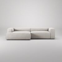 Grand 3-Personers Sofa chaiselong Venstre Moon White