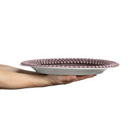 Bubbles Ovalt Fat 35 cm Plommon